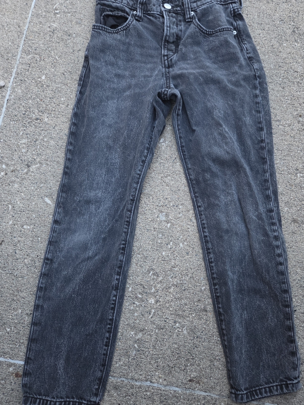 Old Navy Kids Black Wash Straight-Leg Jeans